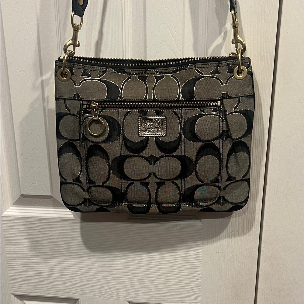 Coach Brown Signature Shoulder Bag